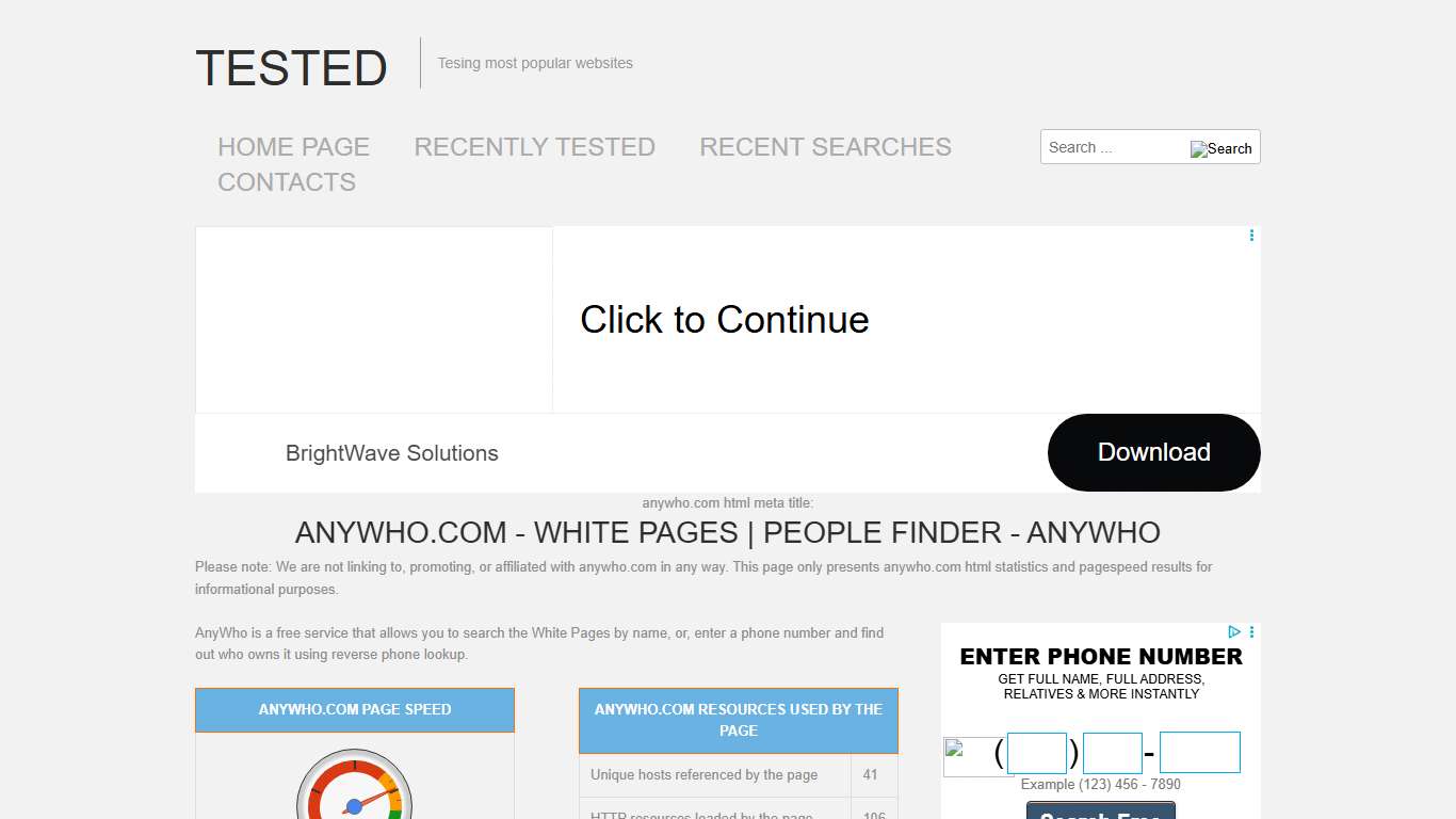 anywho.com White Pages People Finder - AnyWho